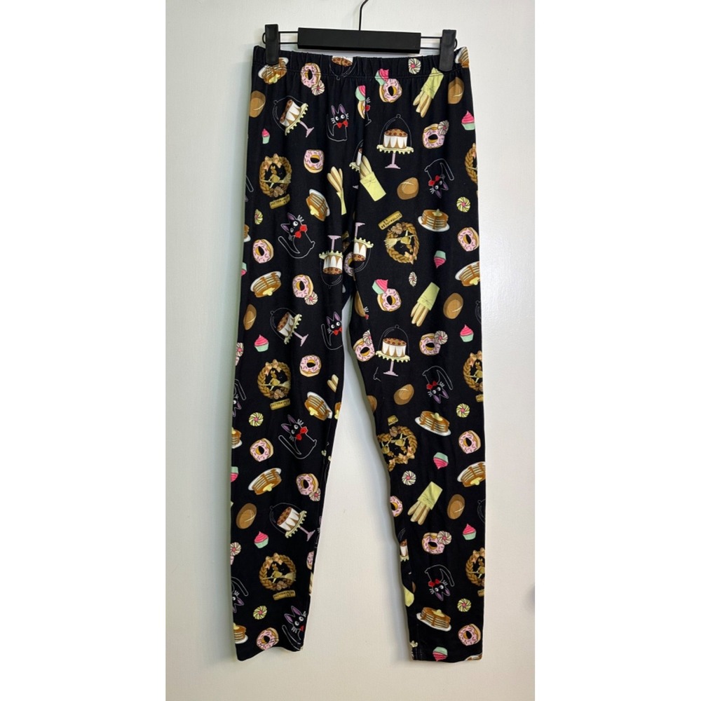 Her Universe Size L Kiki's Delivery Service Print Soft Black Leggings
